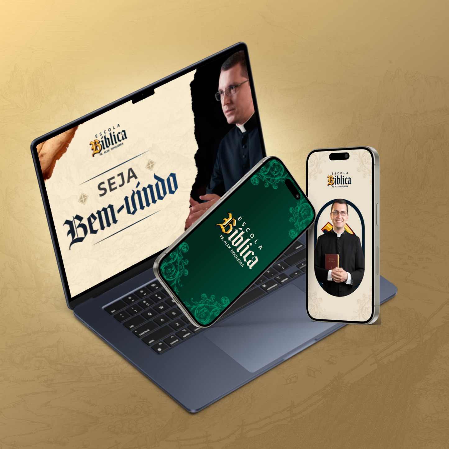 Assinatura anual do portal com o curso "Escola Bíblica com Padre Alex Nogueira"